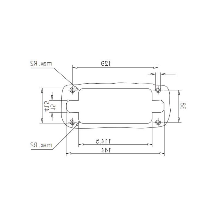 Gas/electric quick change module, suitable for 6 standard modules, H24B-M6-M, 09140241000